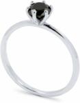 White & Black Fekete gyémánt eljegyzési gyűrű - 0, 73 karát (AU14294)