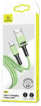USAMS U52 USB-C 2A Gyors Töltőkábel 1m zöld SJ436USB02 (US-SJ436) (SJ436USB02)