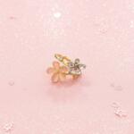 Pink Dream Beauty Velina - arany színű virág mintás gyűrű Szín: Arany