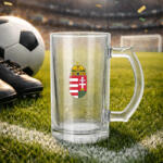 Deconline Crafts Magyarország söröskorsó 5 dl, üveg (HUNGARY-BEER-MUG)