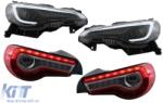KITT Lightning Angel Eyes Headlights suitable for Subaru Impreza I GM, GC, GF (05.1993-2000) Black (HLSUIM1B)