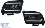 KITT Lightning LED Headlights suitable for Ford Mustang V Pre-Facelift (2005-2009) Black Dynamic Sequential Turning Lights (HLFOMUVLED)