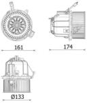 MAHLE Vnútorný ventilátor MAHLE AB 328 000P (AB 328 000P)