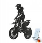 LaserGroot Fa kép 3D Lány Motocross Fali Dekoráció Ajándék XL (LaserGroot) - allegro - 17 210 Ft