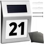 Verk Group Napelemes Házszám Megvilágított Led Napelemes Lámpa Érzékelő Betűszámok (01504)