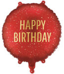 Partydeco Szülinapi lufi 18" 45cm Happy Birthday (LUFI119832)