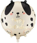 Partydeco Szülinapi lufi 18" 45cm Happy Birthday, Kutya (LUFI496595)