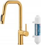 Armatura Kfa Konyhai Csaptelep, Vízszűrés Duero Pure Style, Brushed Gold (6623-312-31)