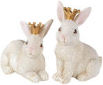 Clayre&eef Húsvéti nyuszik arany koronával 2db-os szett