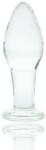 Guilty Toys Anal Glass Plug No. 1, Premium Glass, Clear, 10 cm