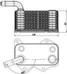 MAHLE Chladič motorového oleja MAHLE CLC 174 000S (CLC 174 000S)