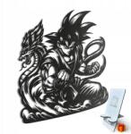 LaserGroot Fa kép 3D Anime Goku Dragonball Fali dekoráció Ajándék XL (LaserGroot)