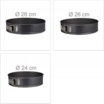 Relaxdays Tortatartó Relaxdays 26 x 26cm átmérő 26cm, 3 db (B07GXR737H)