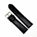 Fleurus Curea Ceas „Shark Ocean Fleurus - Piele Veritabilă de Rechin, Negru cu Cusătură Albă (20mm - 24mm) (1BE14D23BK)