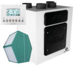 Aerauliqa QR-400A központi hővisszanyerős szellőztető, LCD kijelzős vezérléssel