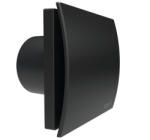 CATA UC-10 Silentis Hygro fekete ventilátor utószellőztető és páraérzékelő funkcióval, fordulatszám állítási lehetőséggel, dekoratív előlappal, pillangószeleppel