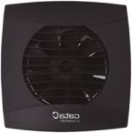 CATA UC-10 STD fekete ventilátor, pillangószeleppel - ventilatordepo