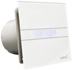 CATA E-120GTH ventilátor üveg előlappal, utószellőztető és páraérzékelő funkcióval, fehér
