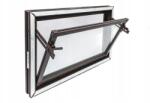 Wolfa műanyag nyíló ablak, 50×40cm, barna (PE5040B)