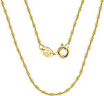 BeSpecial Colier argint 925 rasucit placat cu aur 18K, 55 cm, 1, 5 mm (CRR135)