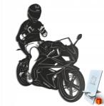 LaserGroot 3D fa kép Yamaha R125 Fali dekoráció Ajándék XL (LaserGroot)