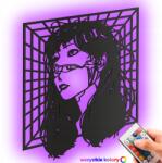 LaserGroot Fa kép Anime Vhs lány Fali dekoráció Ajándék Led éjszakai lámpa (LaserGroot) - allegro - 14 310 Ft