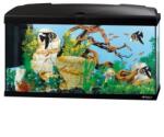 Ferplast Aquarium Capri 80 LED Black - Аквариум с пълно оборудване, филтър и LED осветление - 680 x 31, 5 x h 46, 5 см - 100 литра. , черен