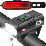 Dodaco Set lumini bicicleta LED 1600 lumeni cu Powerbank
