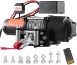 Vevo Troliu atv cu cablu otel pentru ATV, 12v 4500lb 2000kgs, cablu otel, cu ghidaj inclus, si telecomanda (GS8147)