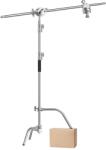 E-Reise Тежкотоварен C-Stand статив с boom рамо и 2 дискови скоби - до 330 cm