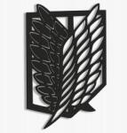 LaserGroot Fa kép 3D Anime Attack on Titan Logo Fali dekoráció Ajándék (LaserGroot) - allegro - 9 150 Ft