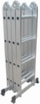 MESTERINO Scara multifunctionala din aluminiu cu balama MESTERINO TOOLS JL-201-4X4, 4.7 metri, 4x4 trepte, greutate maxima 150 kg (MES-JL-201-4X4)