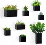 Innap 8 db lógó virágtartó, fém fali virágtartó,