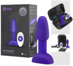 b-Vibe Rimming - forgó gyöngyös anál vibrátor (lila)