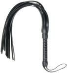  Easytoys Flogger - puha műbőr korbács (fekete) - pirospillango