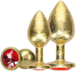 Ouch! ! - anál plug szett (arany) - pirospillango