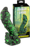 Beasty Cocks Lizard Peak - gyík pénisz dildó (zöld-fekete) - pirospillango