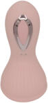 Lonely - akkus, vízálló szívó-nyaló mell vibrátor (pink) - pirospillango