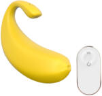 Sex HD - okos, banán formájú vibrációs tojás (sárga)