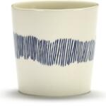 Serax Căni pentru cafea Feast, 250 ml, alb-albastre, set 4 buc (B8921018B)