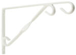  Fali virágtartó kar fehér 30 cm