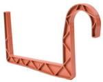  Balkonláda tartó műa. 15 cm terracotta, kerek kampóval