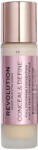 Makeup Revolution Conceal & Define Покривен фон дьо тен, F2, 23 ml - ozone