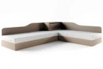 Bogdan Furniture I Ъглови легла Mod 2001, Мока/Лате
