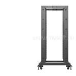 Lanberg 19" 27U 600x800 szabadon álló rack keret, fekete V2 (OR01-6827-B) (OR01-6827-B)