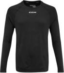 CCM LS Premium Training Tee Black Senior Kompressziós póló L