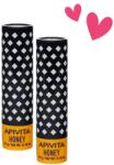 APIVITA Комплект - Стик за устни, мед, 2 х 4.4 g - ozone