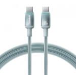 Baseus Cablu Date si Incarcare USB-C - USB-C Baseus Discolor E0420703, 100W, 2m, Verde