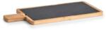 Zeller tapas tálalótál, bambusz/pala, 40x19x1, 5 cm, barna/fekete (24510)