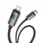 Mcdodo Cablu Date si Incarcare USB-C - Lightning McDodo CA-6570 Display, 36W, 1.2m, Negru - evomag